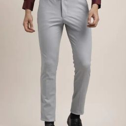 Turtle Grey Ultra Slim Fit Trousers-image-20