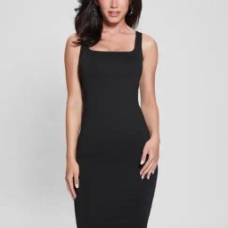 Guess Black Polyamide Solid Dress-image-95