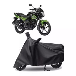 Auto Pearl Polyester Two Wheeler Cover for Yamaha SZ-RR V BS6 (Grey)-image-68