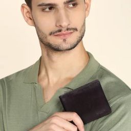 SASSORA Brown JAY Medium Leather Bi-Fold For Men-image-66