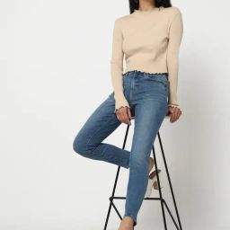 GAP Blue Cotton Solid Jeans-image-29