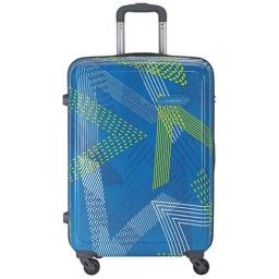 Aristocrat Dual Edge Blue Printed Hard Medium Trolley Bag - 28 cm-7