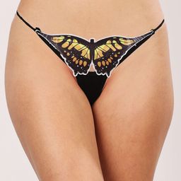 lola  dola Lola Dola Printed Appliqued Mid-Rise G-String Thong Briefs EBString-065 image 4