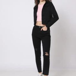 GAP Black Blended Solid Jeans-image-99
