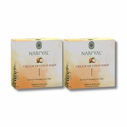 NARIYAL Set of 2 Cream Of Coco Tan Removal Soap with Coconut & Castor Oil - 50 g each-14