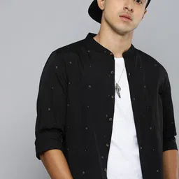 R.Code by The Roadster Life Co. Geometric Printed Casual Shirt-image-91