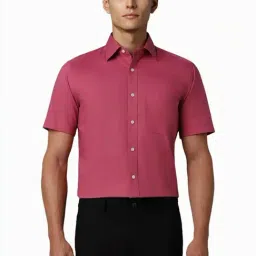 Louis Philippe Pink Regular Fit Shirt-picture-21