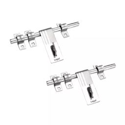 Legal L-456 2 PCS -16MMX3 ALDROP 3 LINE SS Matte & Glossy  16x43 mm Latching Draw Hasp (Set of 2)-26