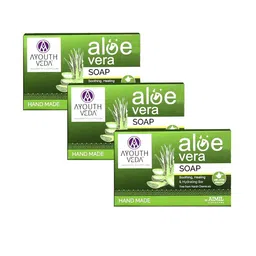 AYOUTHVEDA Set Of 3 Aloe Vera Soap For Refreshed & Hydrated Skin- 100 g Each-image-17