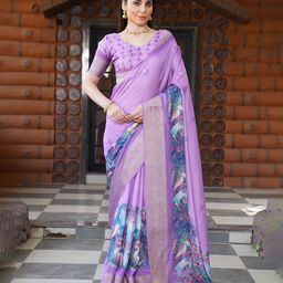Sitanjali Ethnic Motifs Zari Poly Chiffon Saree-image-63