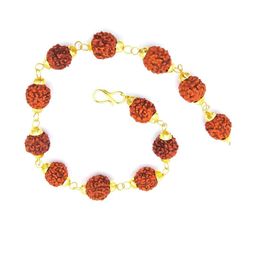 RAVIOUR LIFESTYLE Unisex Stainless Steel Rudraksha Charm Bracelet-29