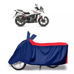 Auto Pearl Polyester Two Wheeler Cover for Hero Ignitor (Red Blue)-image-97
