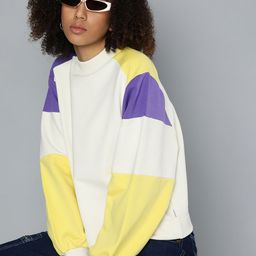 Levis Women Colourblocked Long Sleeves Sweatshirt-image-68