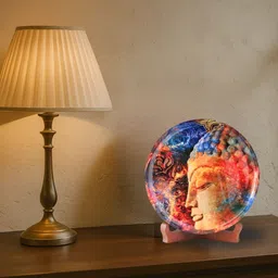 Ritualistic Wood Religious Plate Wall Art-picture-11