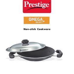 Prestige Omega Select Plus Non-Stick Deep Appachetty with Lid | Black | 20 cm | Residue Free | Scratch Resistant | Comfortable Grip | Spoon Friendly image 4