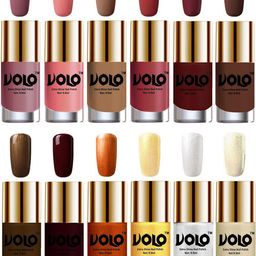 VOLO Set Of 12 Extra Shine Nail Polish- 9.9ml Each-Combo-No-252-29
