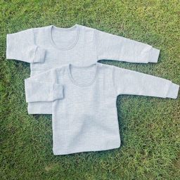 BAESD Kids Pack Of 2 Organic Cotton Thermal Tops-image-61
