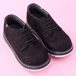 Babyoye Formal Shoes - Black-image-5