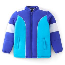 Pine Kids Woven Full Sleeves Cut And Sew Bomber Jacket - Royal Blue-image-35
