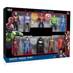 Planet of Toys Avengers Super Hero Action Figure Toy Set of 10-18