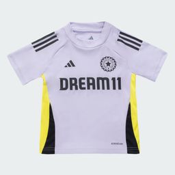 Adidas Kids Knit Half Raglan Sleeves T-Shirt with Sports Theme Print - Lavender-image-53