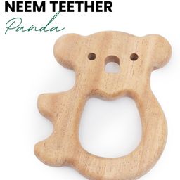 OpaToys Natural Wood Neem Teether - PandaDesign (For 3 to 24 Months Babies)-18