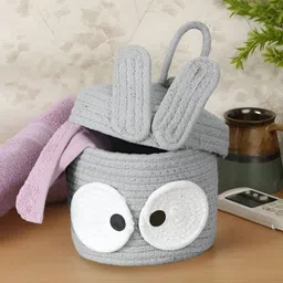 Myntra Elegant Homes Grey & White Foldable Reusable Multi-Utility Organiser With Lid-29