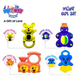 SVE Colorful and Attractive Rattles and Teether for BabiesPack of 4 - Multicolour image 3