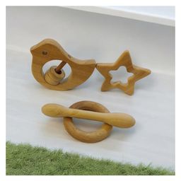 neemtoys Pain Relieving Baby Rattle & Teethers -Dove, Dumbbell, Ring & Star Shapes image 3