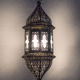 Fos Lighting Gold-Toned Pendant Hanging Lantern-image-32