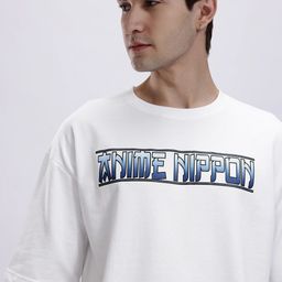 Kook N Keech Anime Nippon Printed Drop-Shoulder Sleeves Oversized T-shirt-image-67