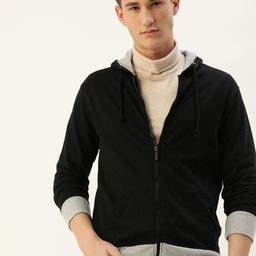ARISE Men Black Hooded Sweatshirt-image-99