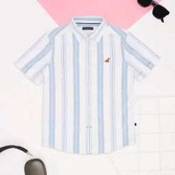 Pantaloons Junior Bright White White Shirt-image-115