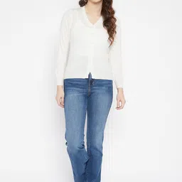 Zigo Women Woollen Crop Cardigan-picture-34