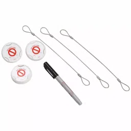 BRADY Universal Tag White Circle Plastic English, 3GAK6 (Pack of 20 Pcs)-10