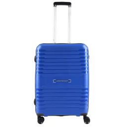 Aristocrat Harbor Blue Textured Hard Medium Trolley Bag - 27 cm-37