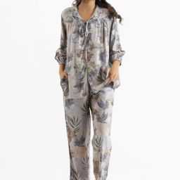 SAY Grey Printed Pyjamas Set-image-74
