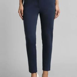 Van Heusen Navy Regular Fit Trousers-image-89