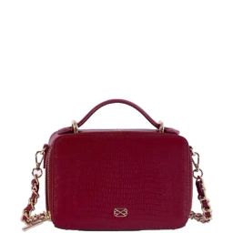 You & Vee Wine Textured Medium Sling Handbag-image-59