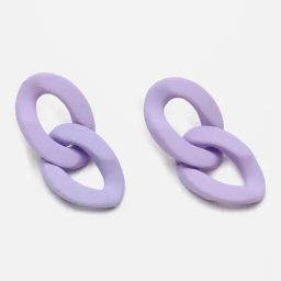 Sohi Lilac Link Earrings-23