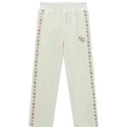 Guess Kids White Logo Band Regular Fit Trackpants-image-69