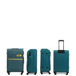 Citizen Journey Pulse Turquoise Solid Soft Medium Trolley Bag - 68 Cms image 4