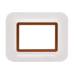 Anchor Roma Urban Hue 3 Module Cooper White Polycarbonate Cover Plate with Base Frame & Coller, 66803WHC-image-95