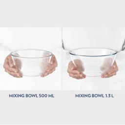 Borosil Blue Glass Serving Bowl Set of 2 image 4