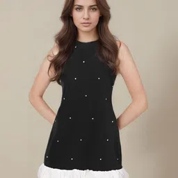 bebe Women Embellished Fit & Flare Dress-19