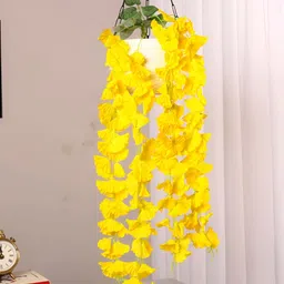 ARICK DECOR Yellow 1 Pieces Hanging Artificial Flower-56
