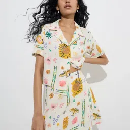 Nuon by Westside Off-White Printed Shirt-image-41