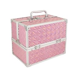 Flingo Pink 6-Tray Jewellery Expandable Vanity Case-21
