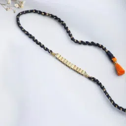 Fabindia Grey & Golden Thread Rakhi-picture-6