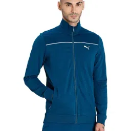 Puma Dark Blue Full Sleeves Jacket-image-37